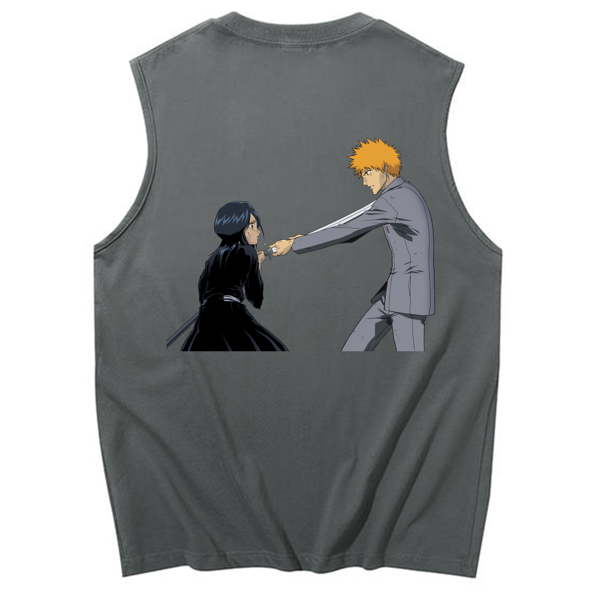 （画像用） ブリーチ 朽木ルキア BLEACH Kuchiki Rukia コットン100％タンクトップ（背面プリント）